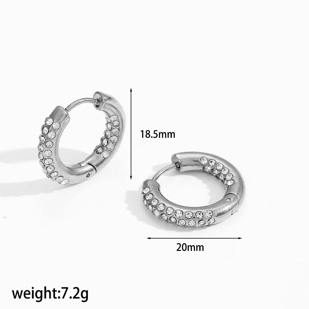 Alice rock hoops earrings