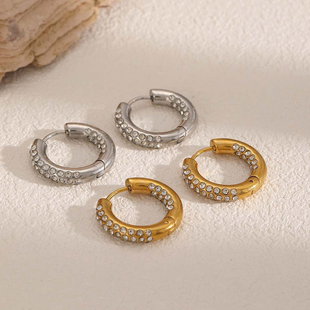 Alice rock hoops earrings