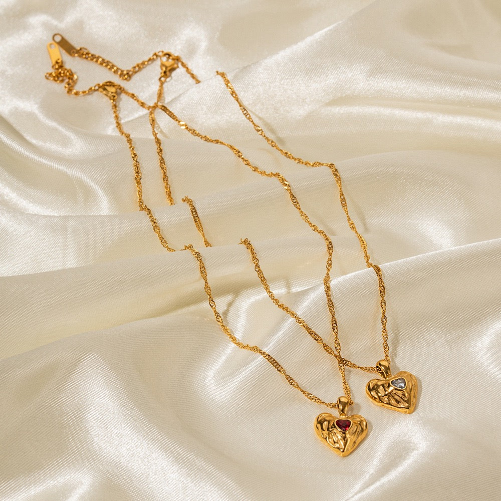 Red heart necklace