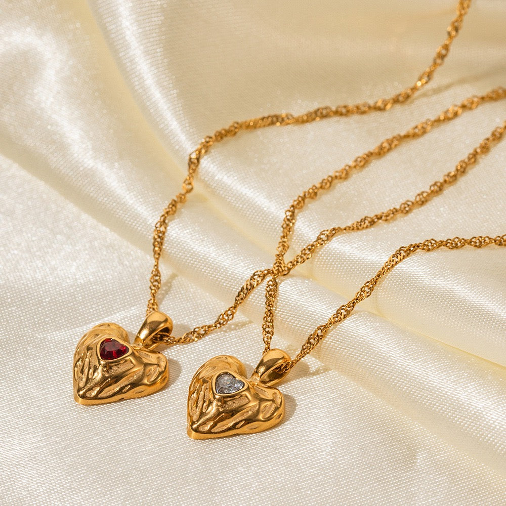Red heart necklace