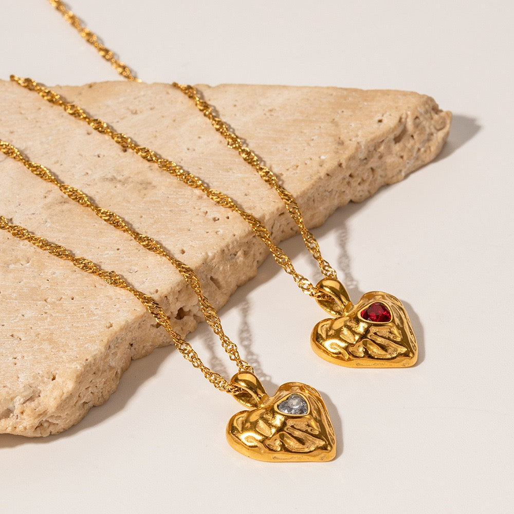 Red heart necklace