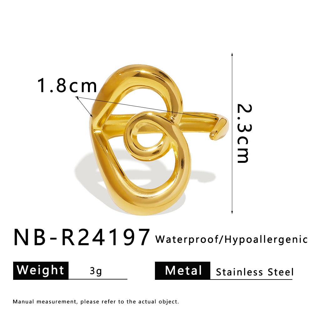 Bugata heart rings