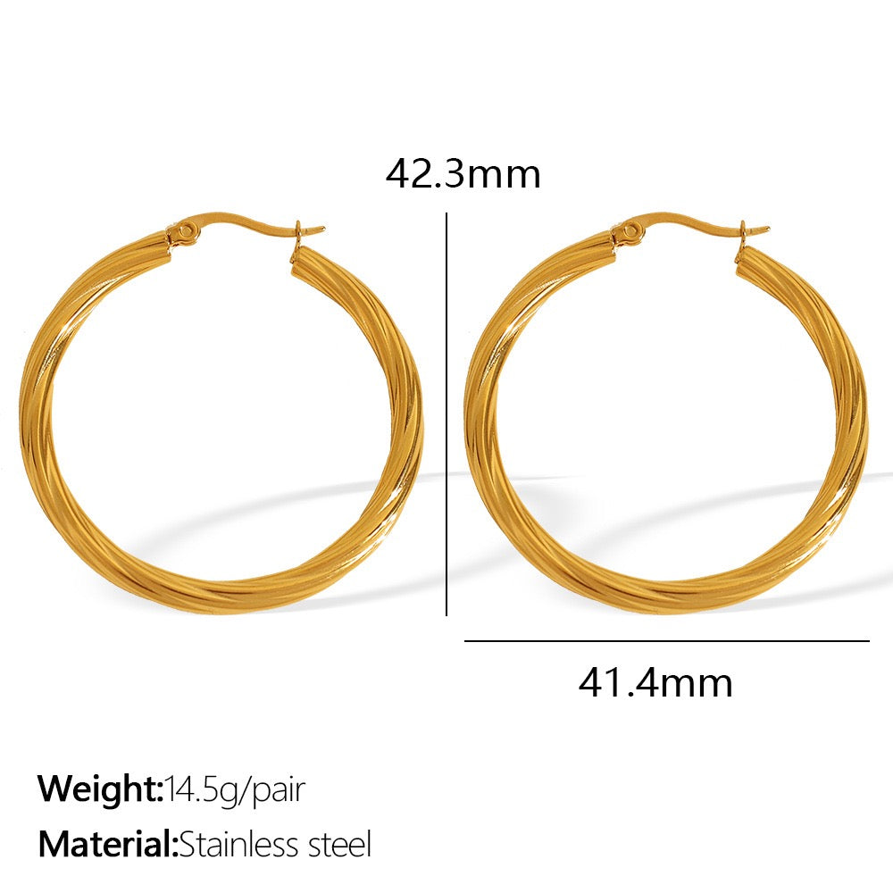 Big twilly hoops earrings