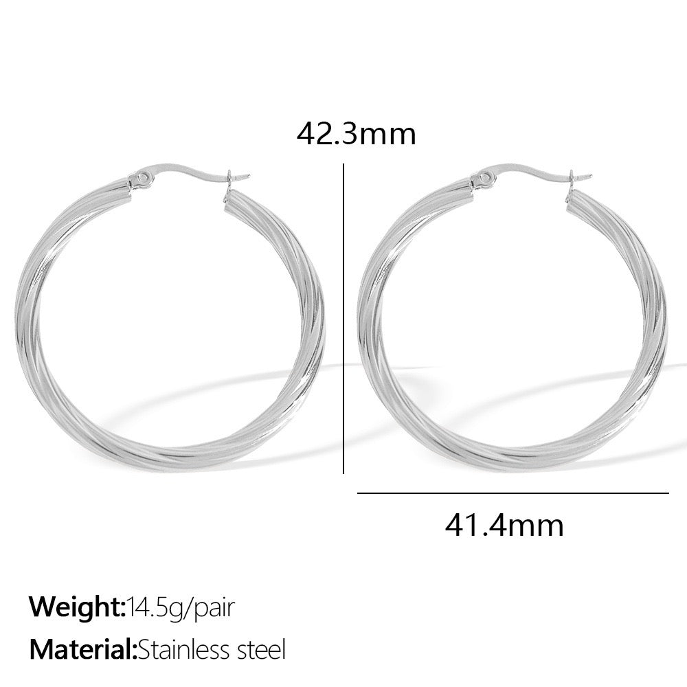 Big twilly hoops earrings