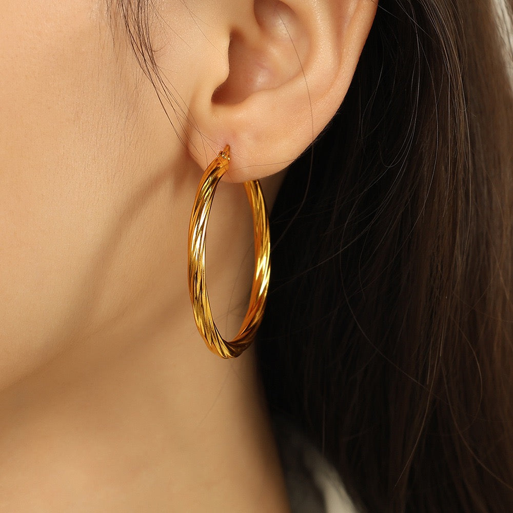 Big twilly hoops earrings