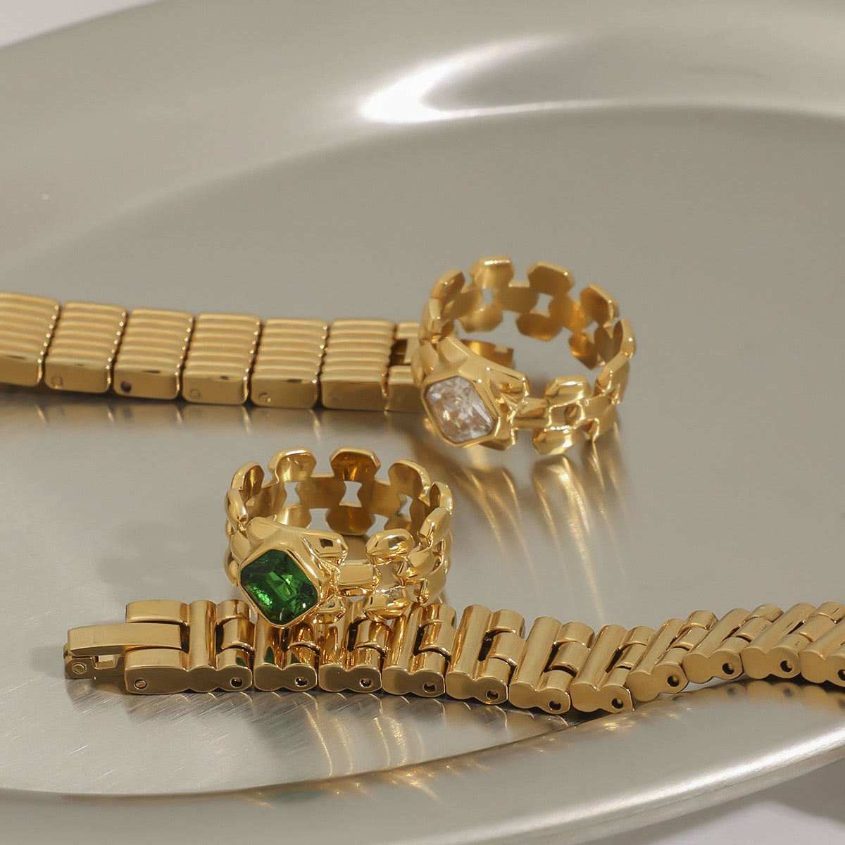 Watch belt rings
