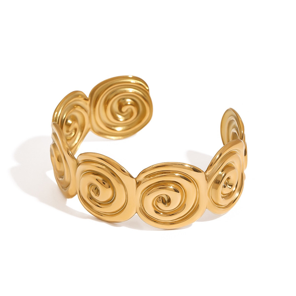 Jacaranda shell bangle