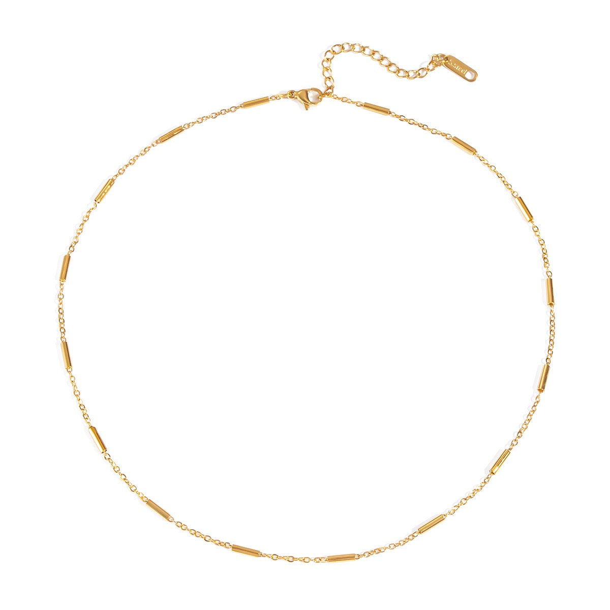 Golden bits chain necklace