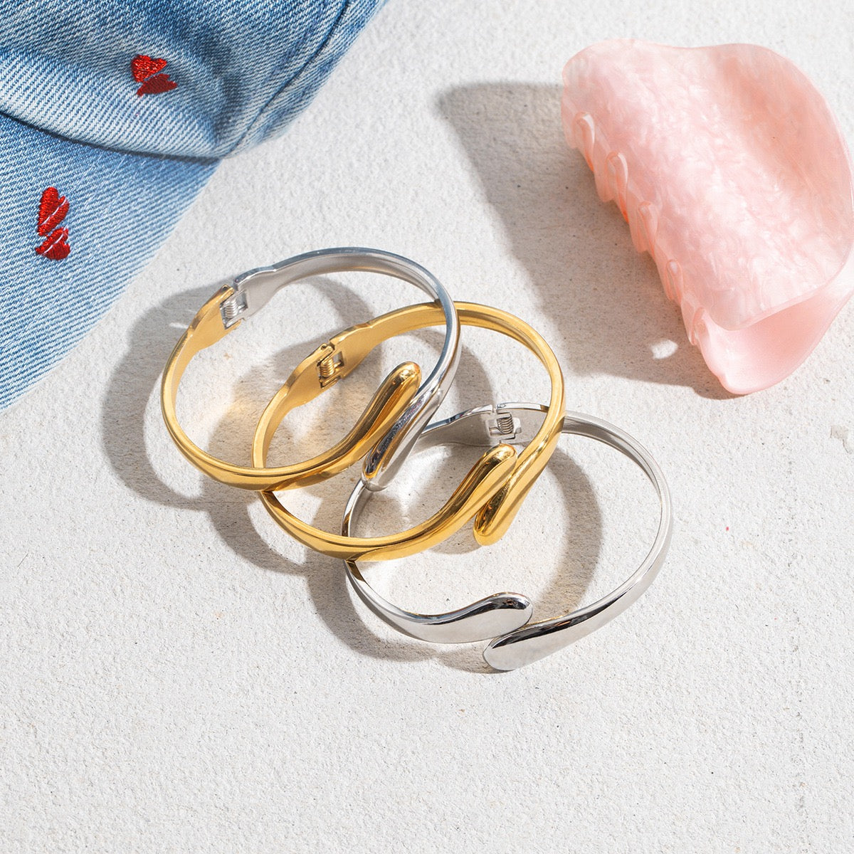 Cuddle cuffs bangle