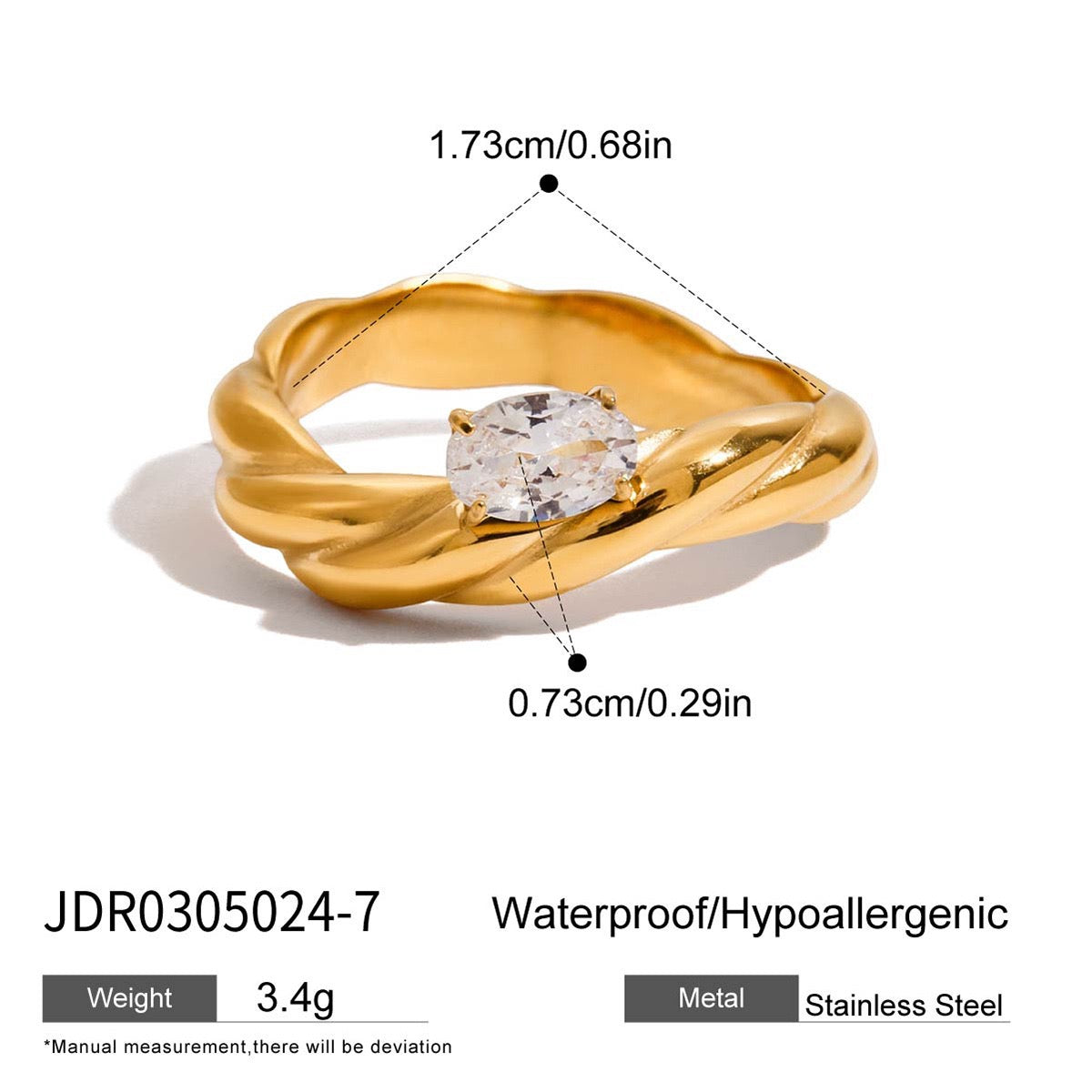 Curly rock rings