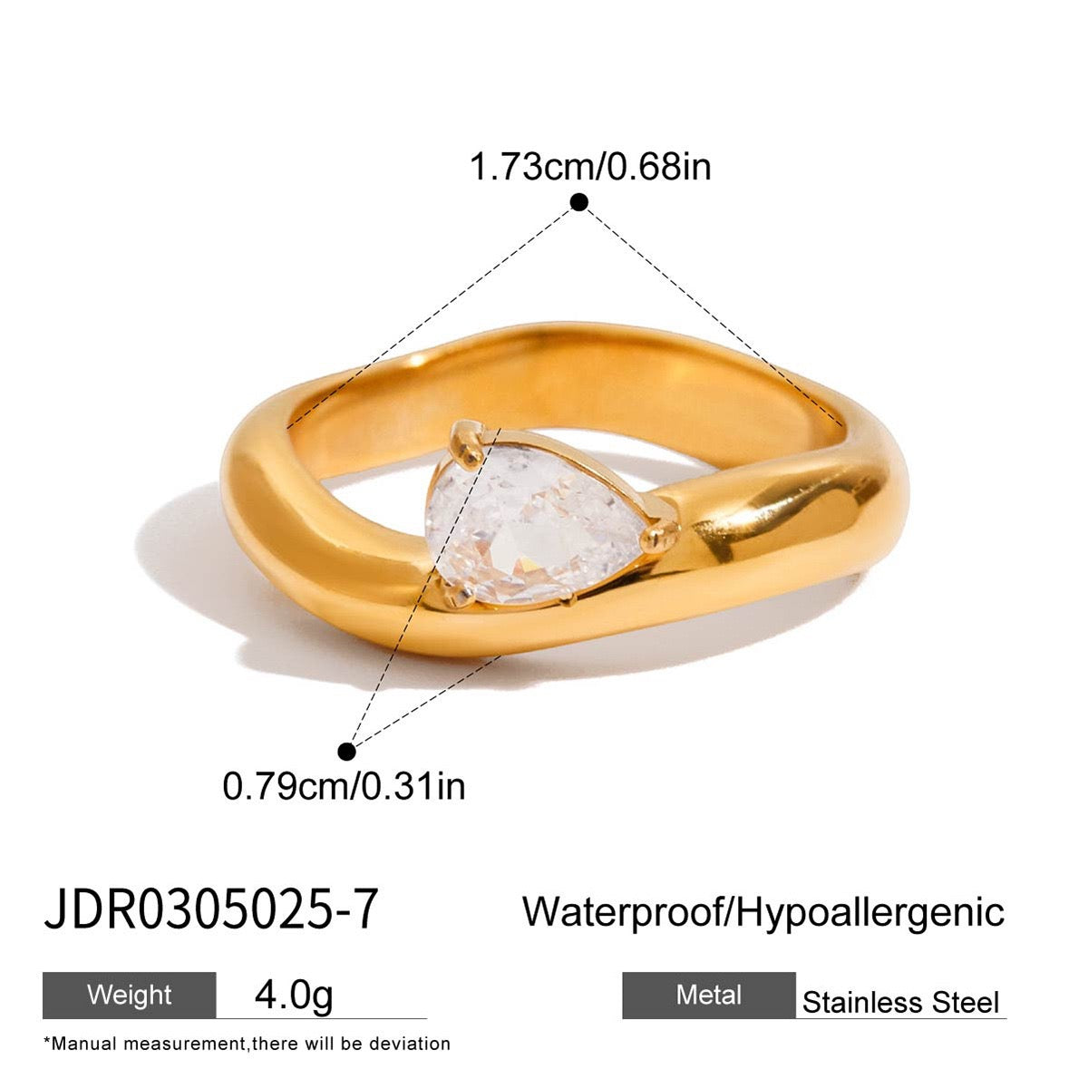Wave rings set