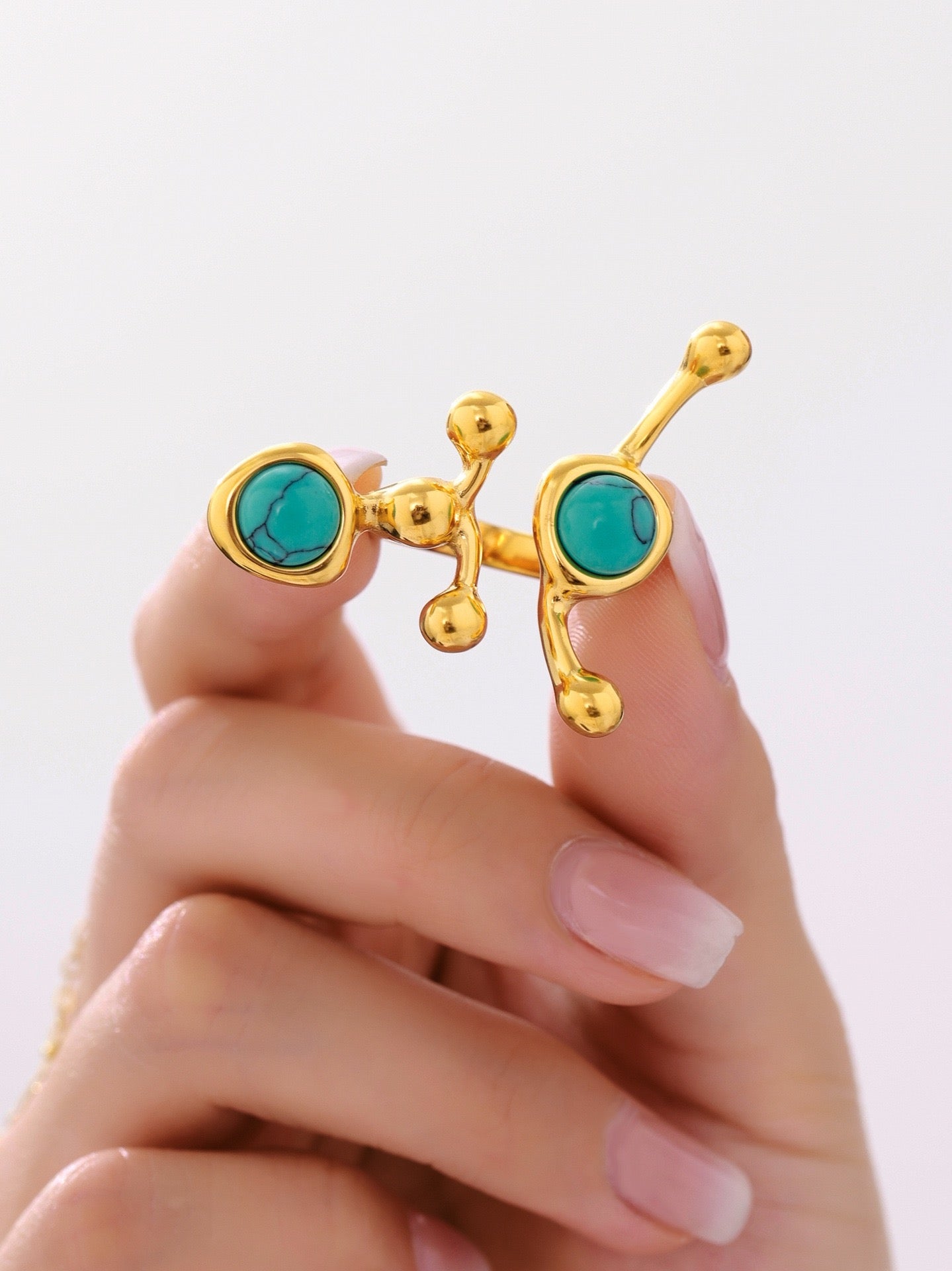 Branch beady rings