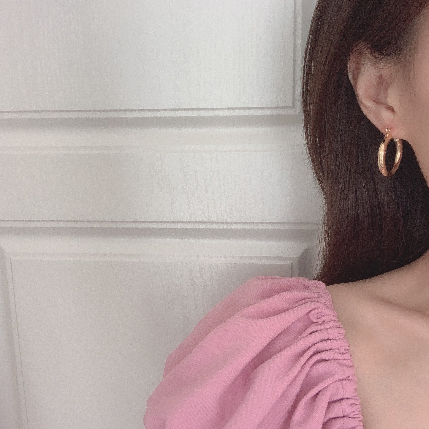 Classic round hoop earrings