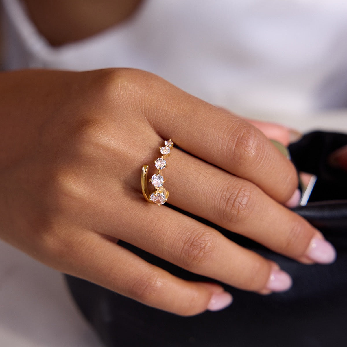 Shooting stars ring