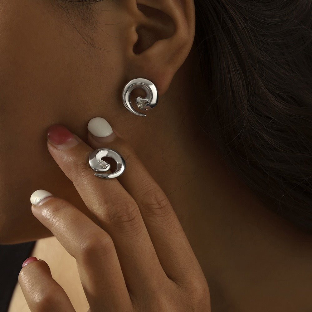 Swirl cute rings