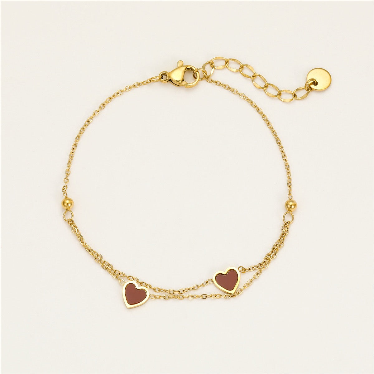 Red heart bracelets