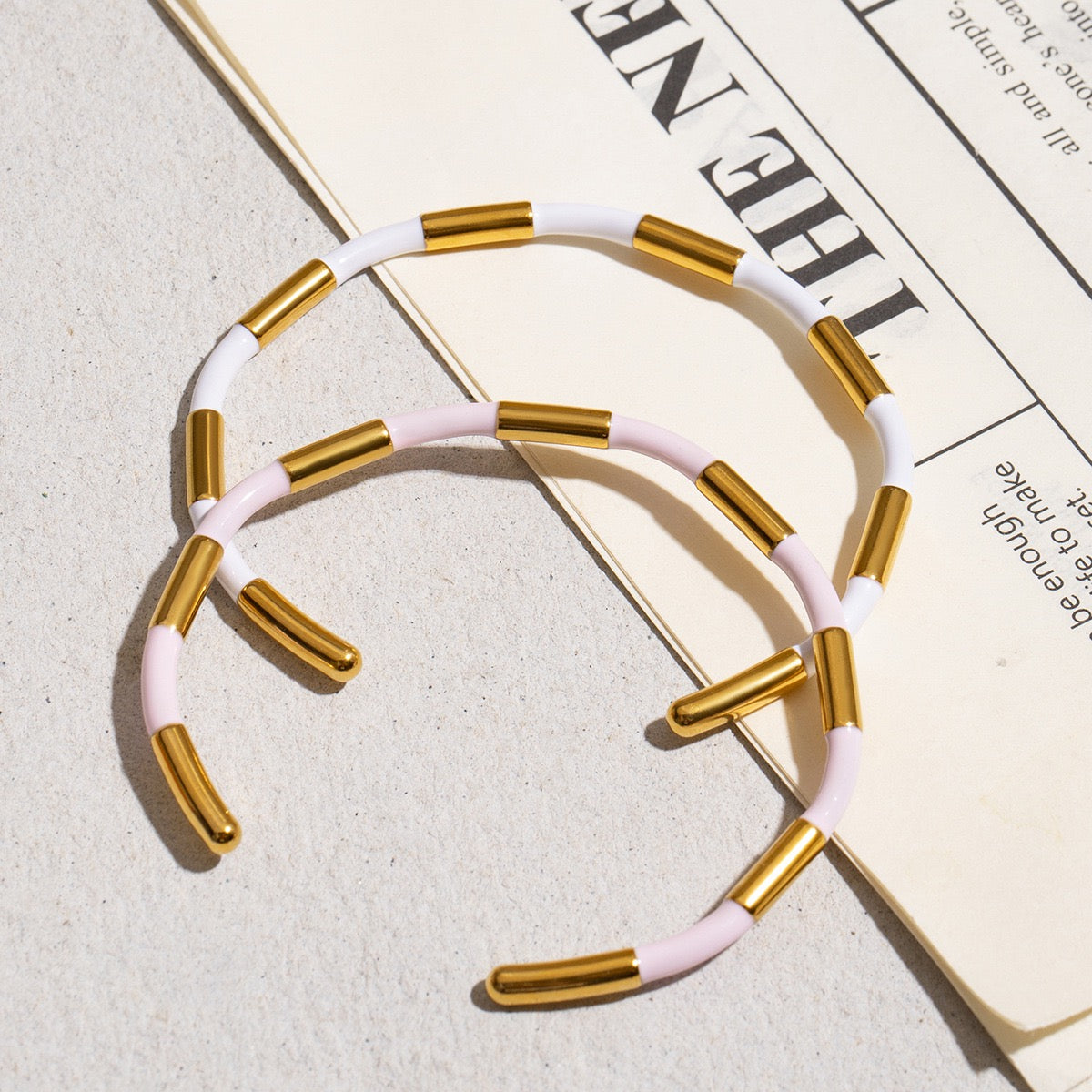 White skinny bangle