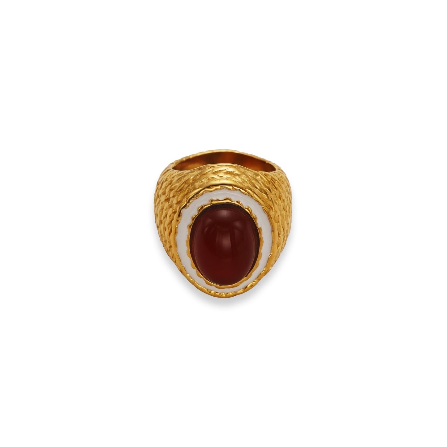 Statement natural stones ring