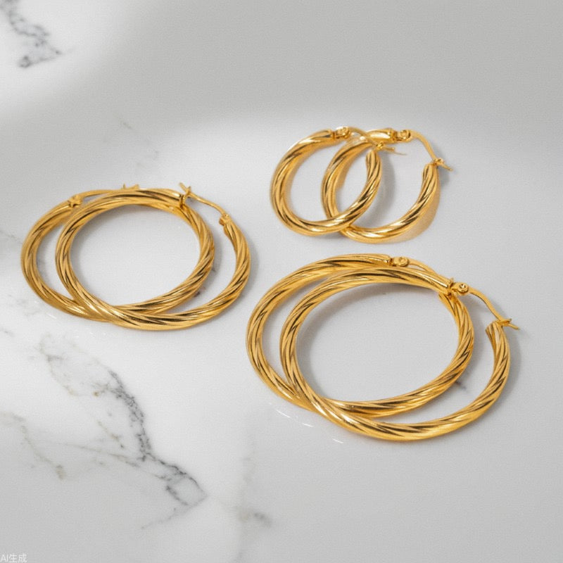 Classic braid hoops