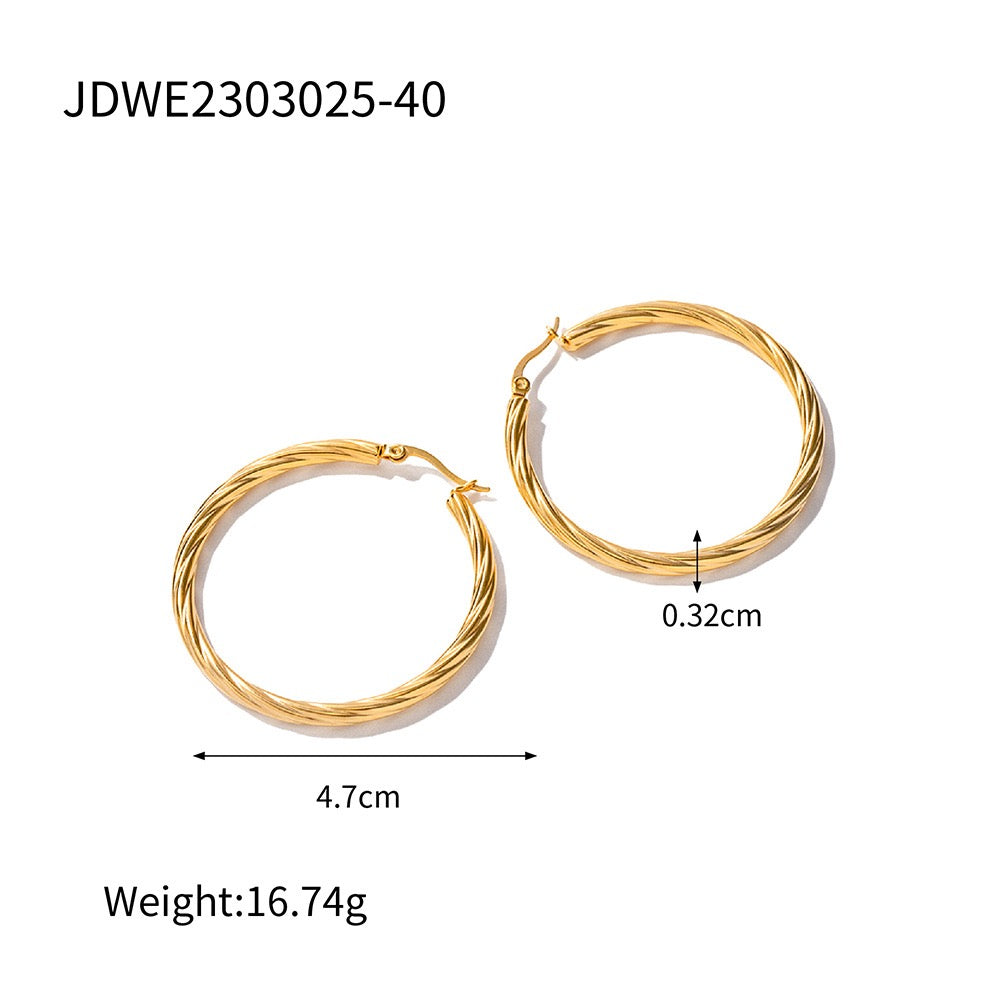 Classic braid hoops
