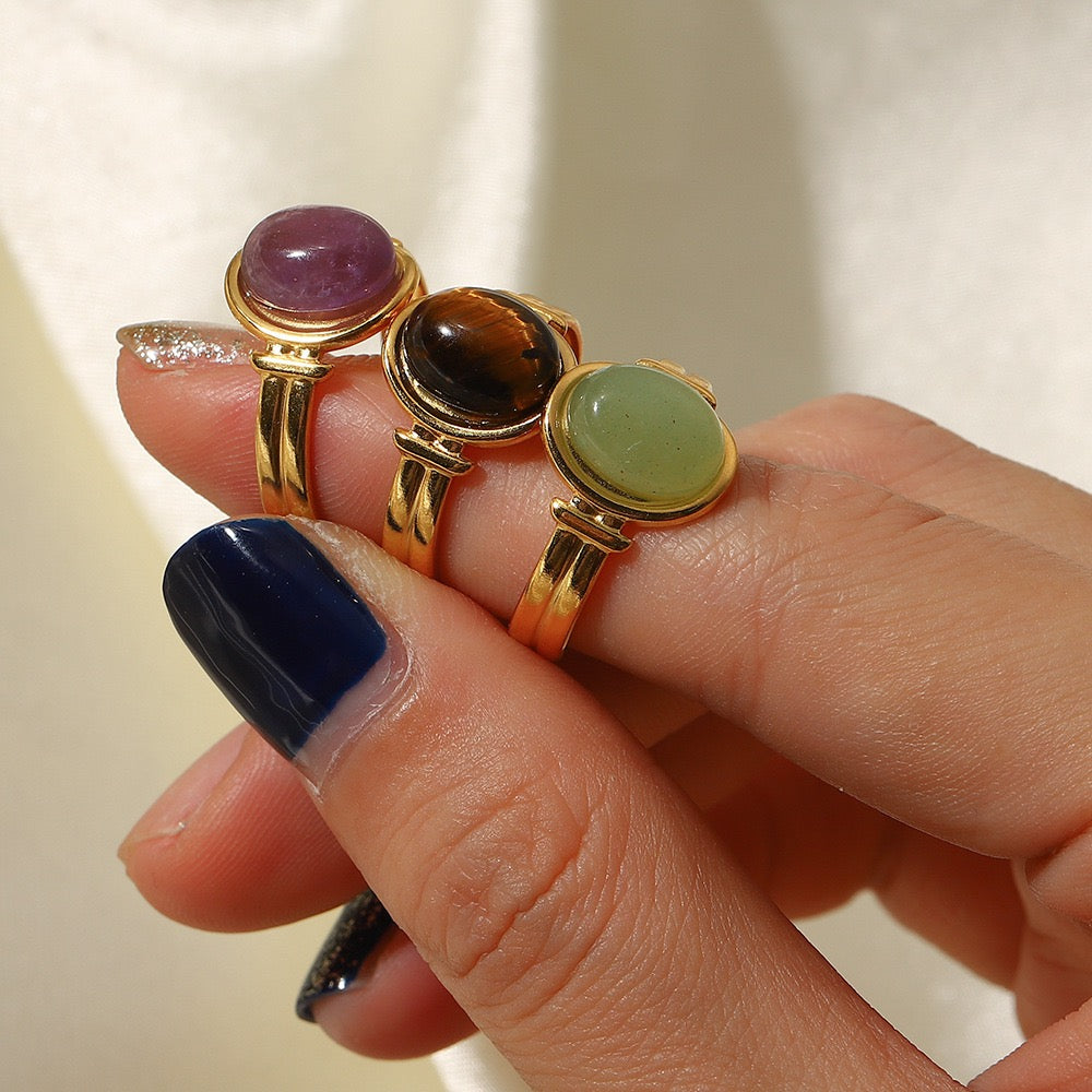 Stone crown rings