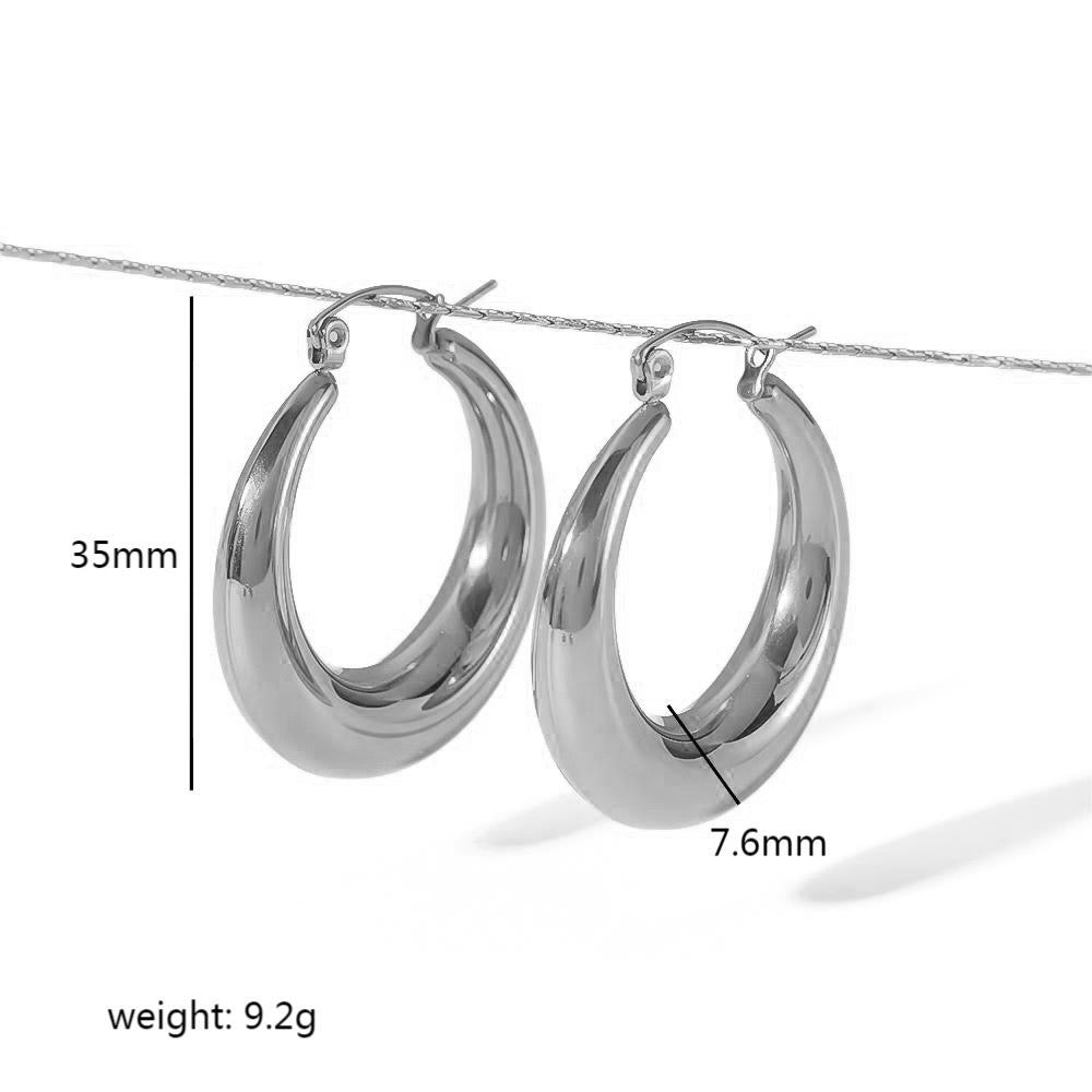 Belly hoop earrings