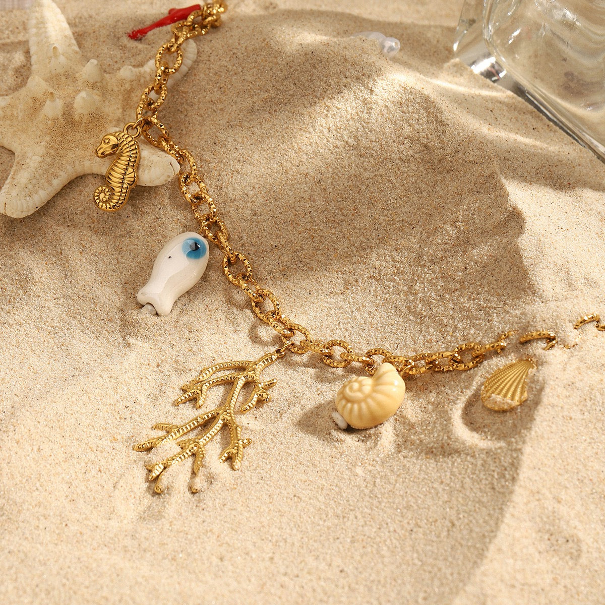 Coral swirl earrings