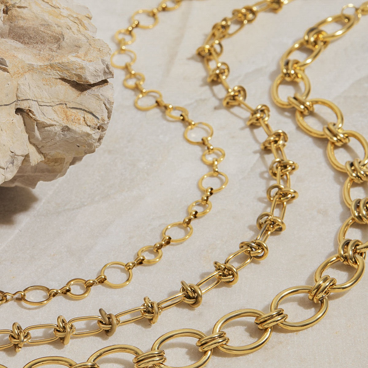 Knots layer necklaces