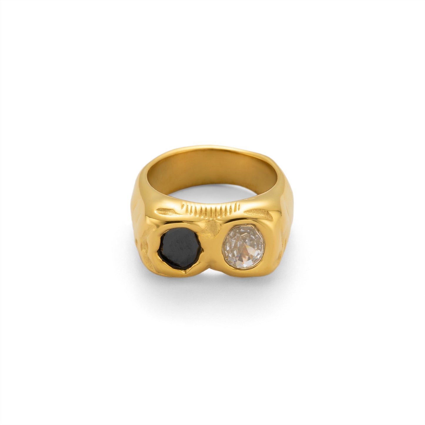 Volimte Black And White rings