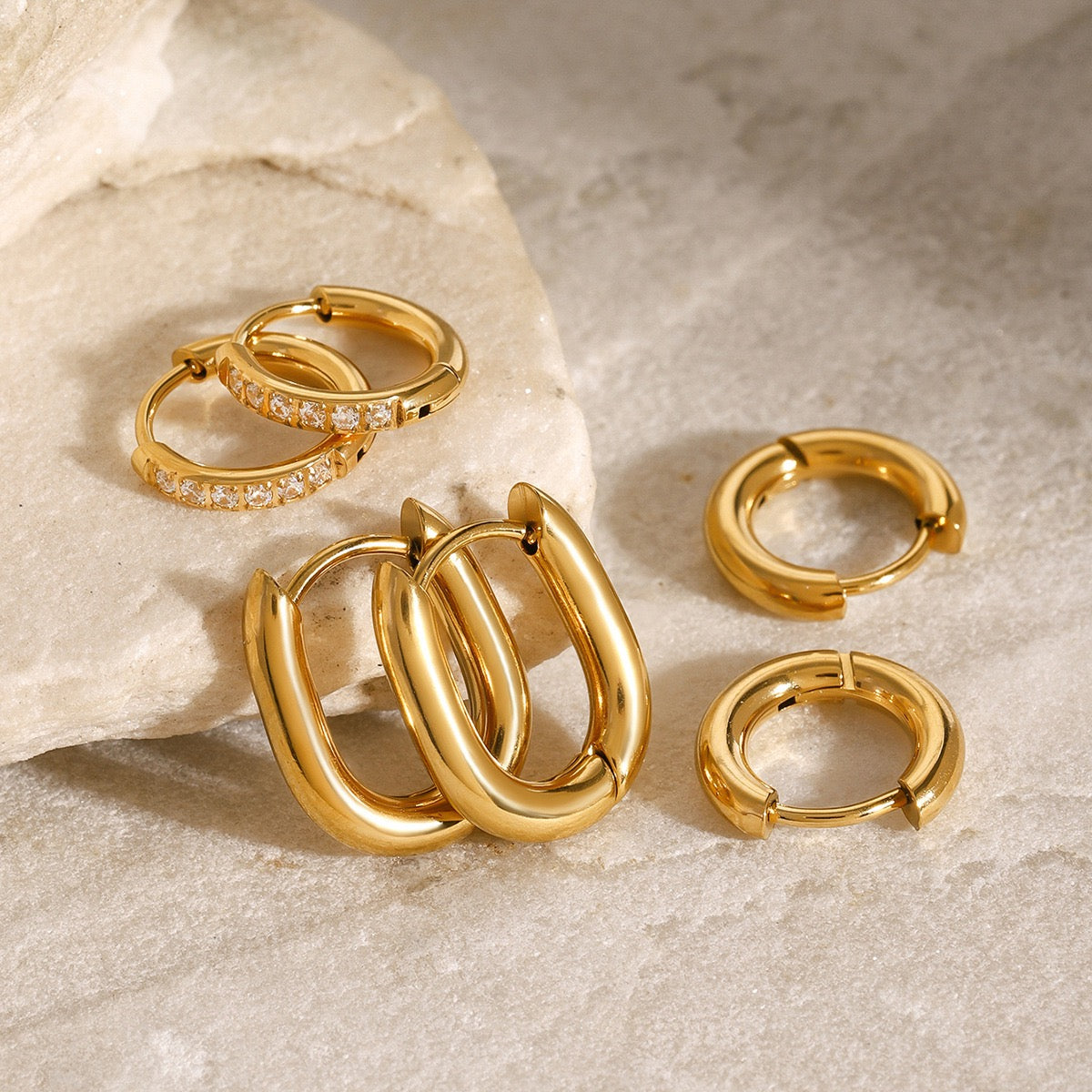 Classic dainty hoops