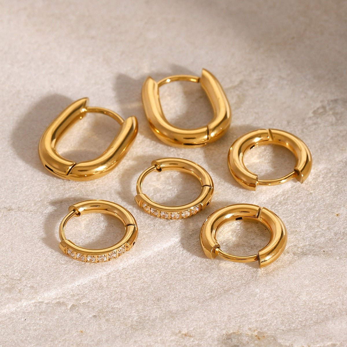 Classic dainty hoops