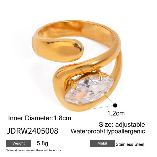 Sukha Shining stone rings collection