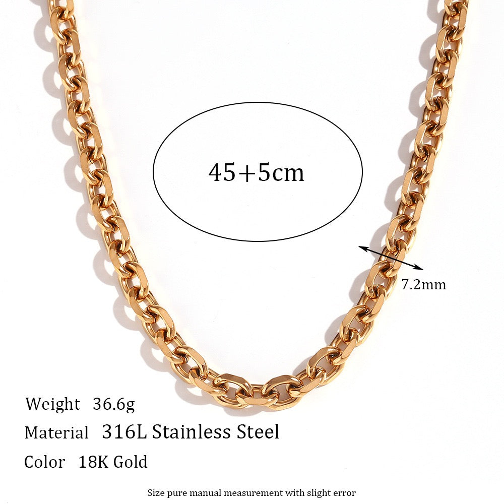 Faith Round chains necklace set