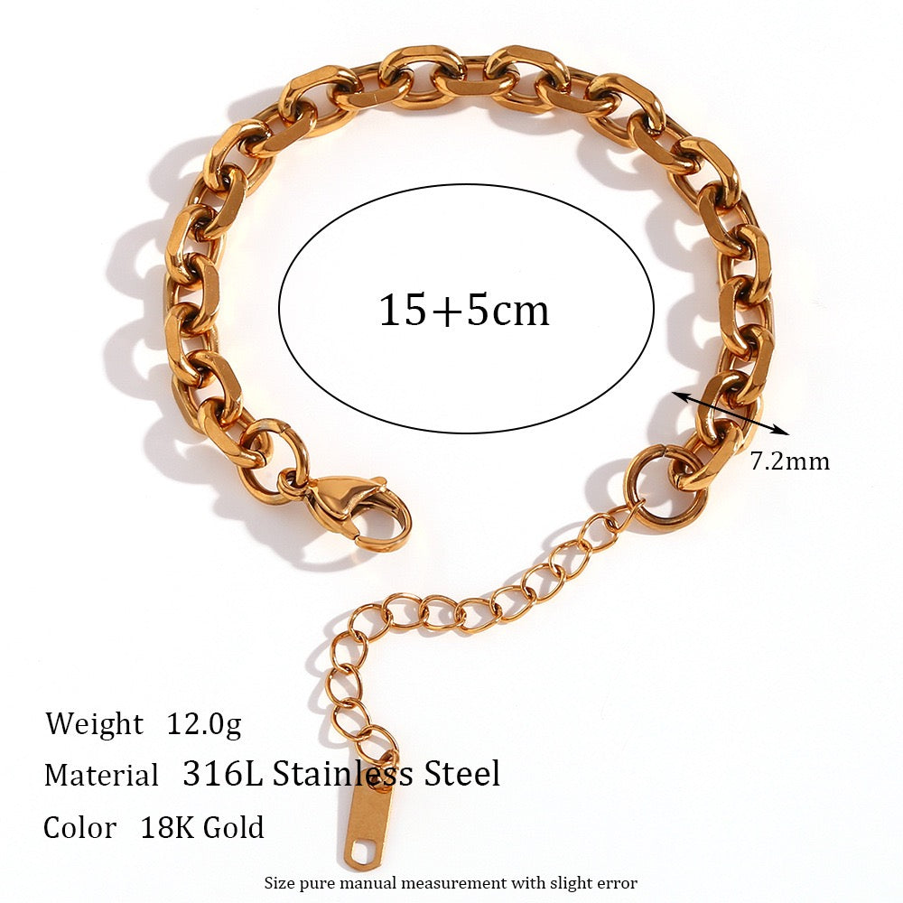 Faith Round chains necklace set