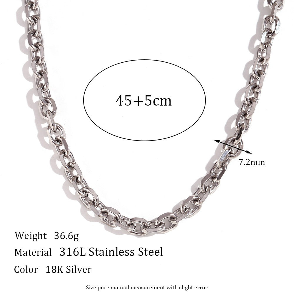 Faith Round chains necklace set