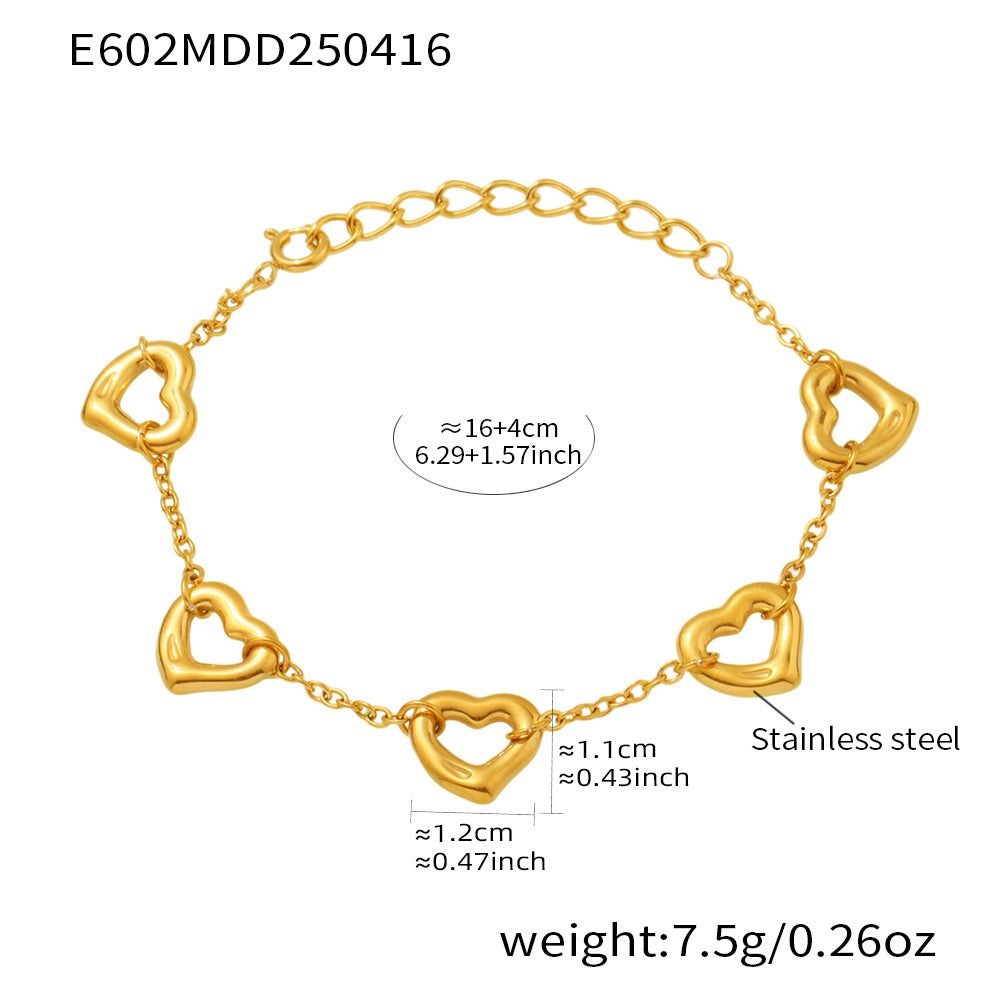 Hearty hoops bracelet