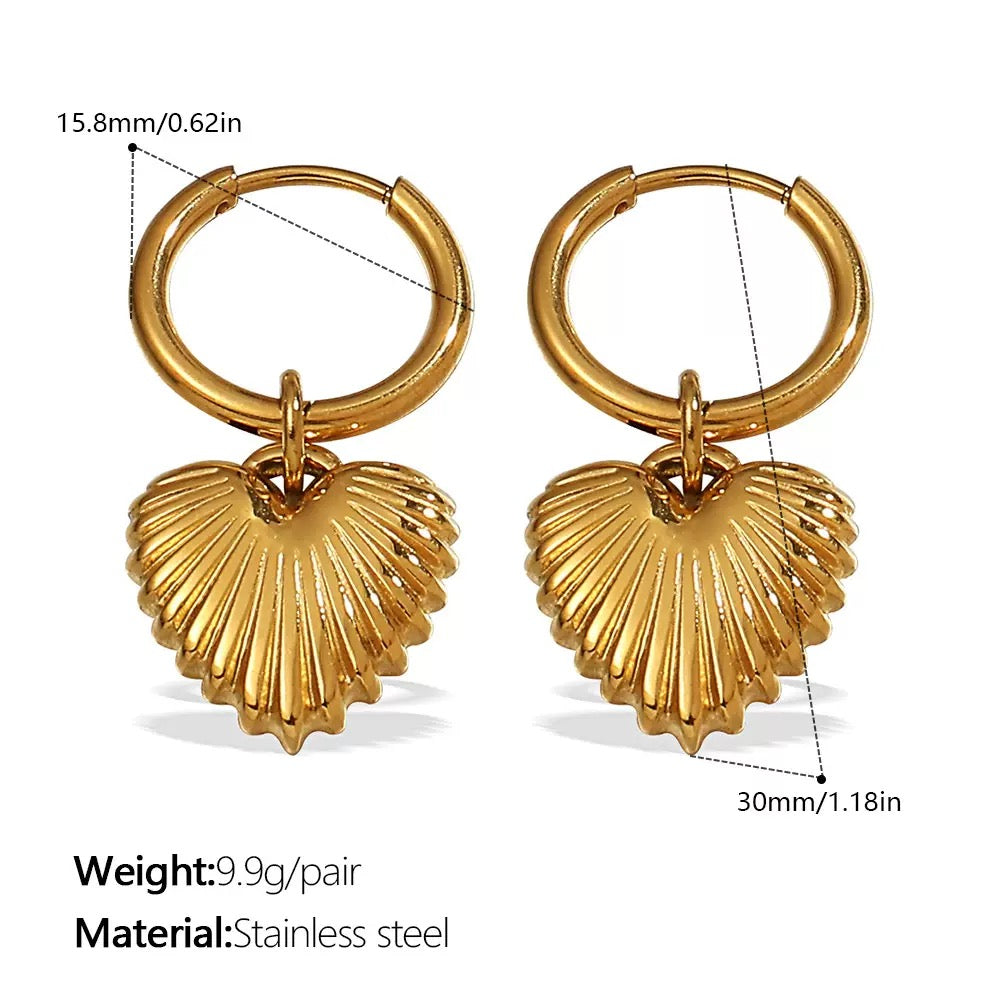 Heart earrings