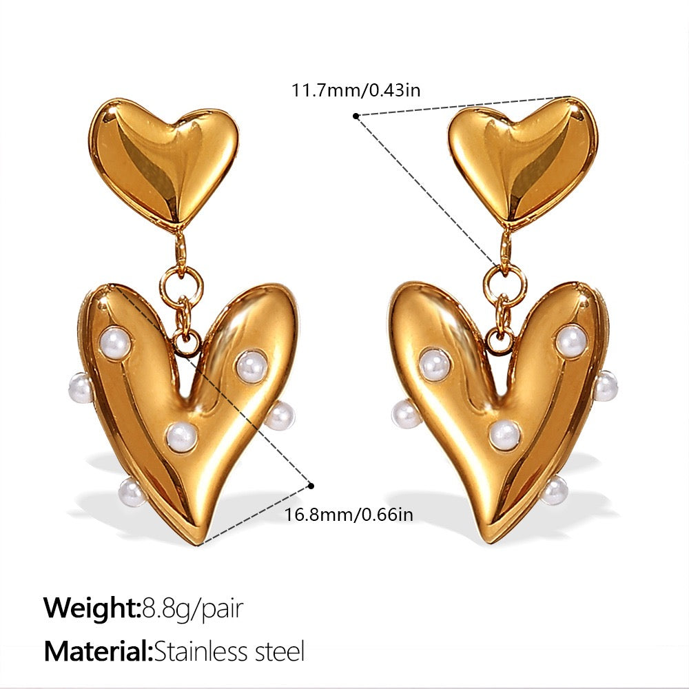Heart earrings