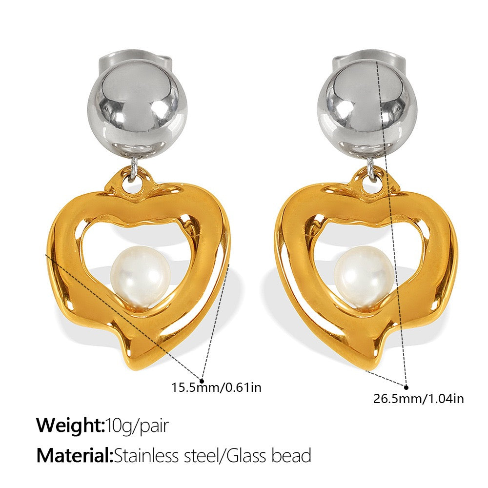 Heart earrings