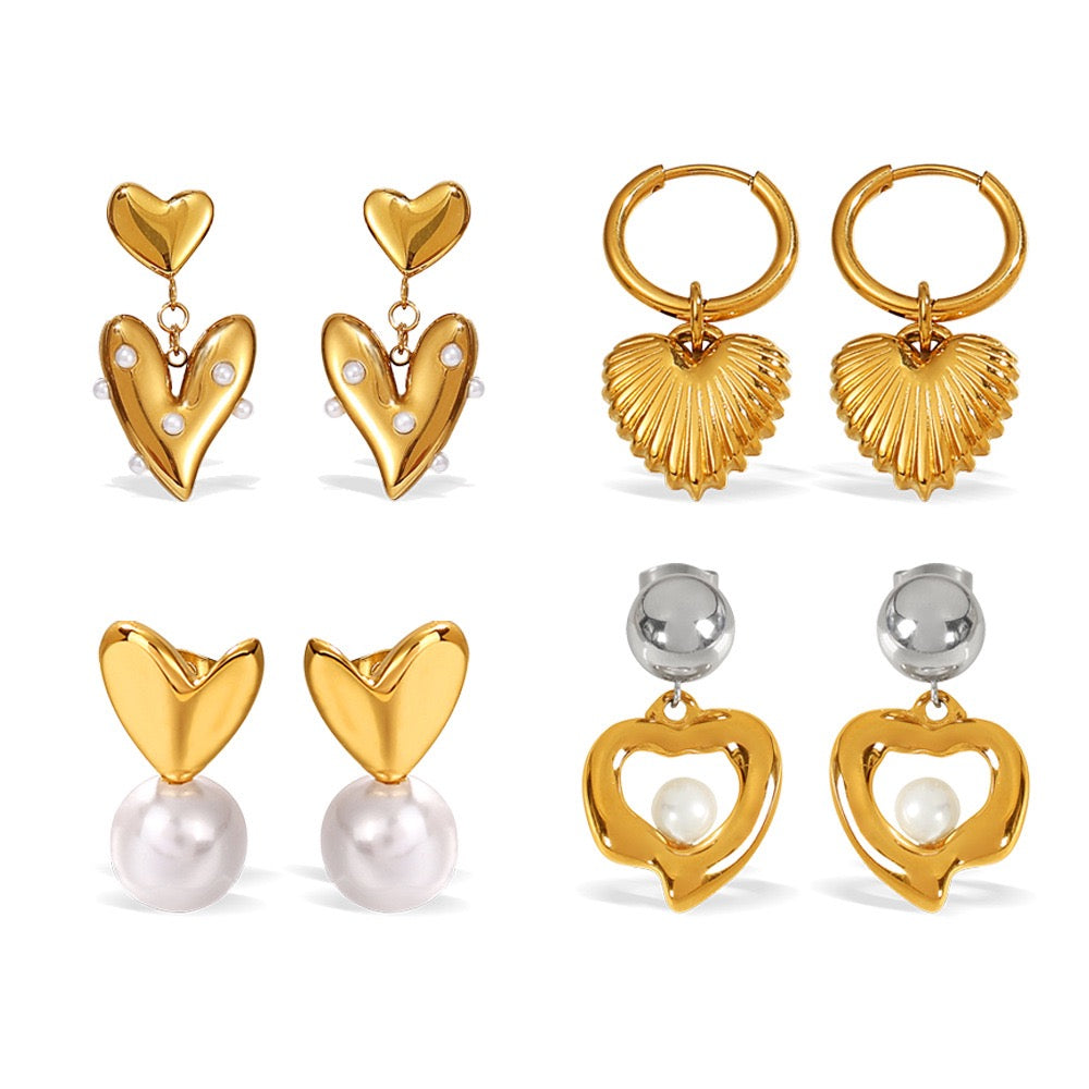 Heart earrings
