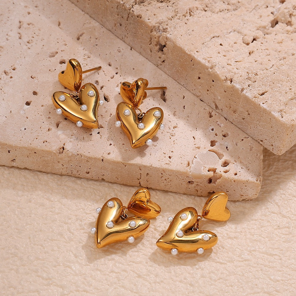 Heart earrings