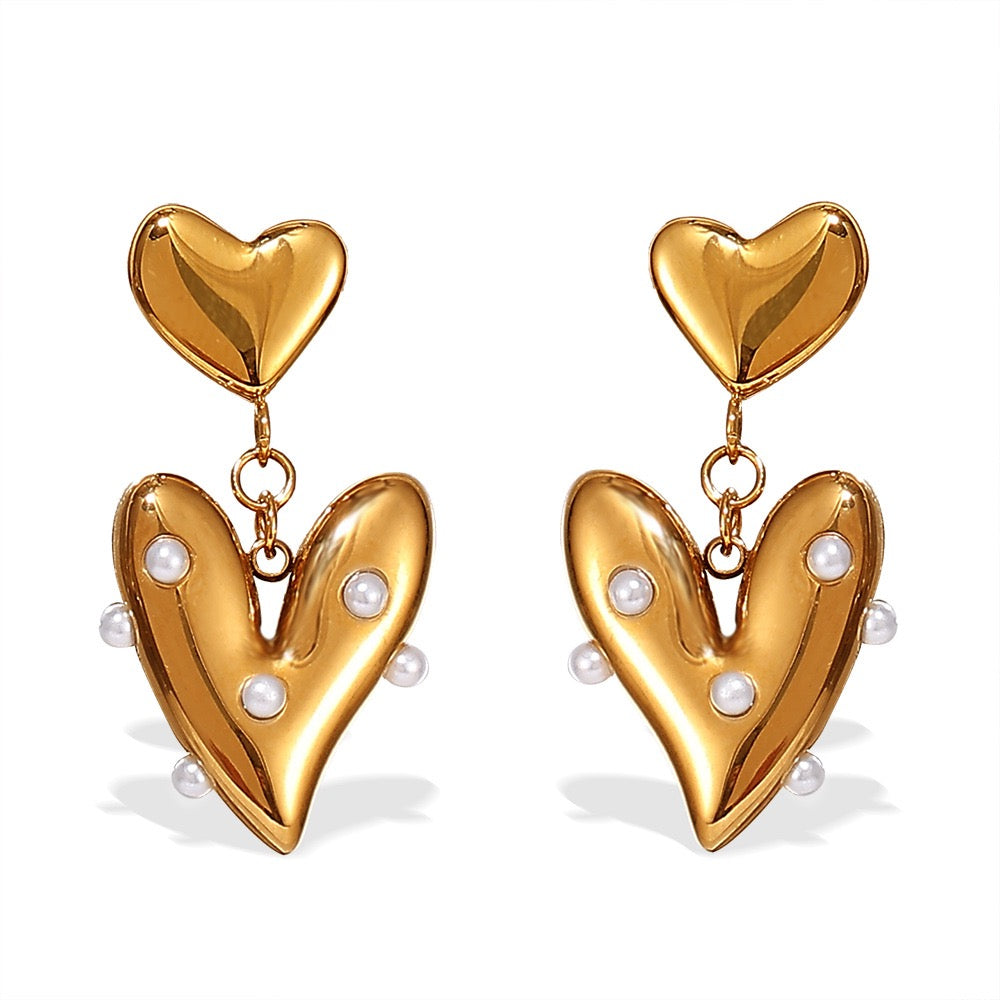Heart earrings