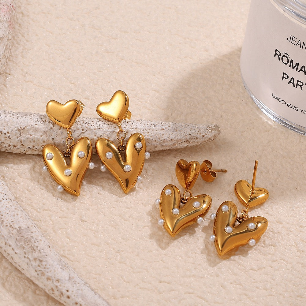 Heart earrings