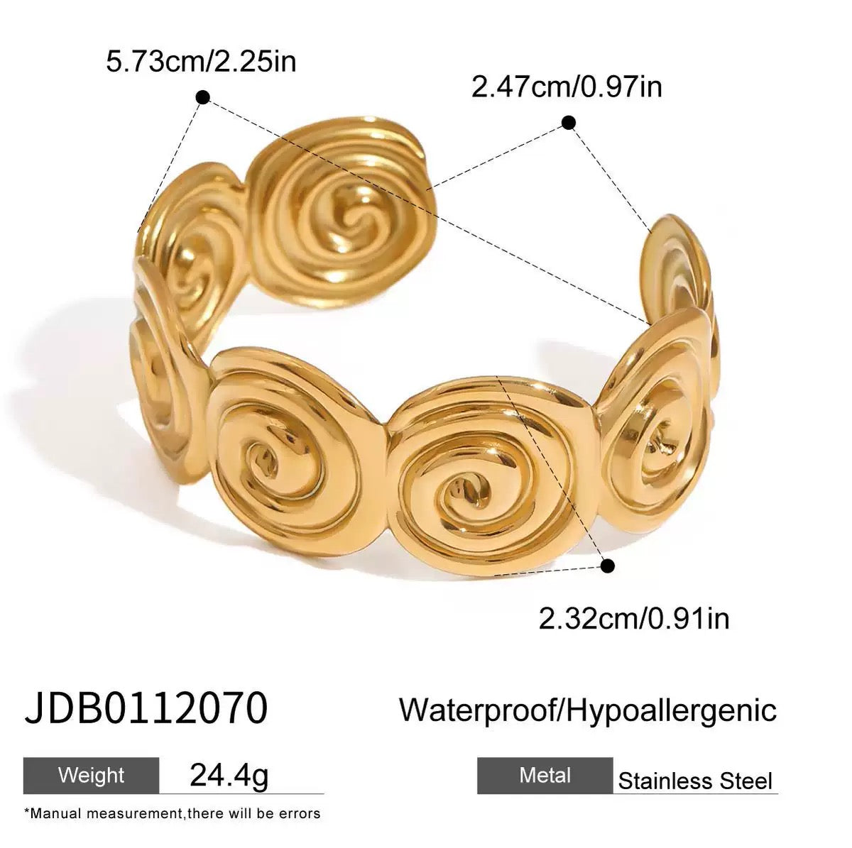 Jacaranda shell bangle