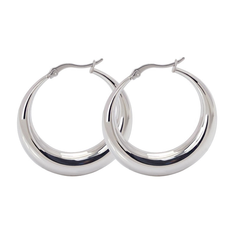 Chubby hoops earrings