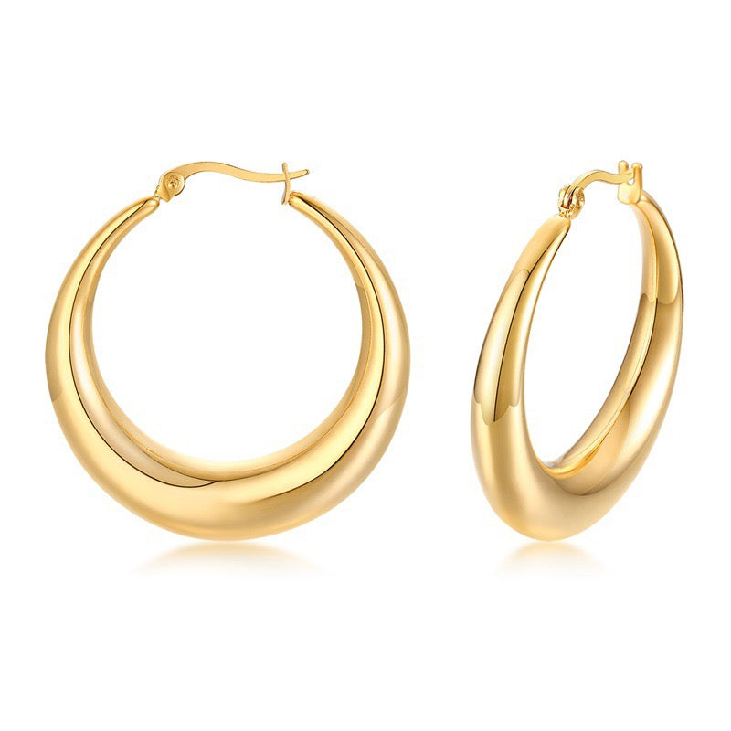 Chubby hoops earrings