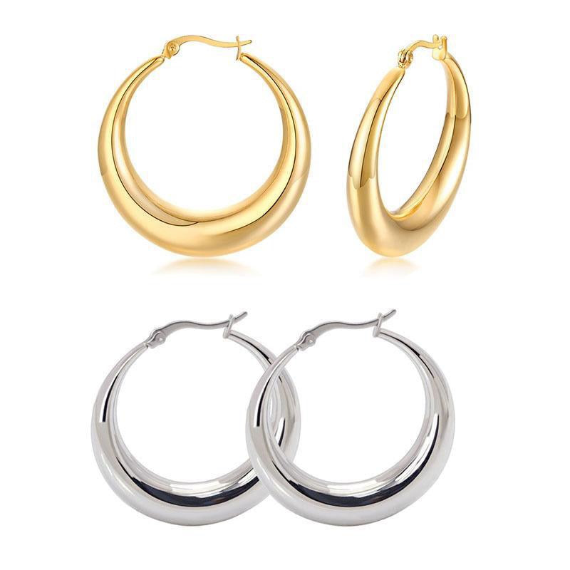 Chubby hoops earrings