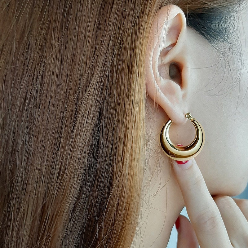 Chubby hoops earrings