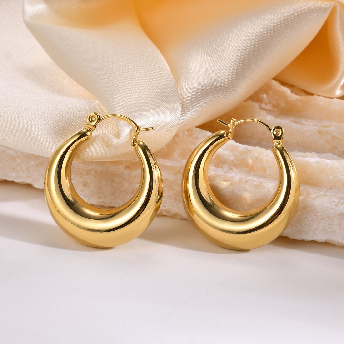 Chubby hoops earrings