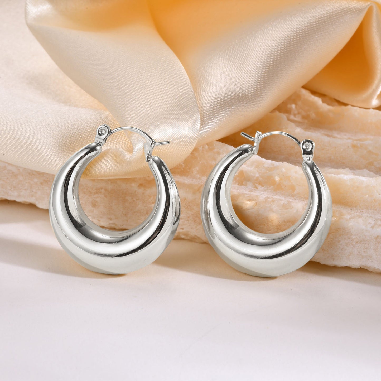 Chubby hoops earrings